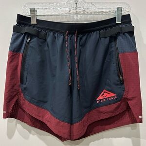 Nike Men's Athletic Shorts - Black and Red